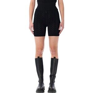 J. W. Anderson Pointelle Knit Shorts With Bow-Embellished Waistband - NWT